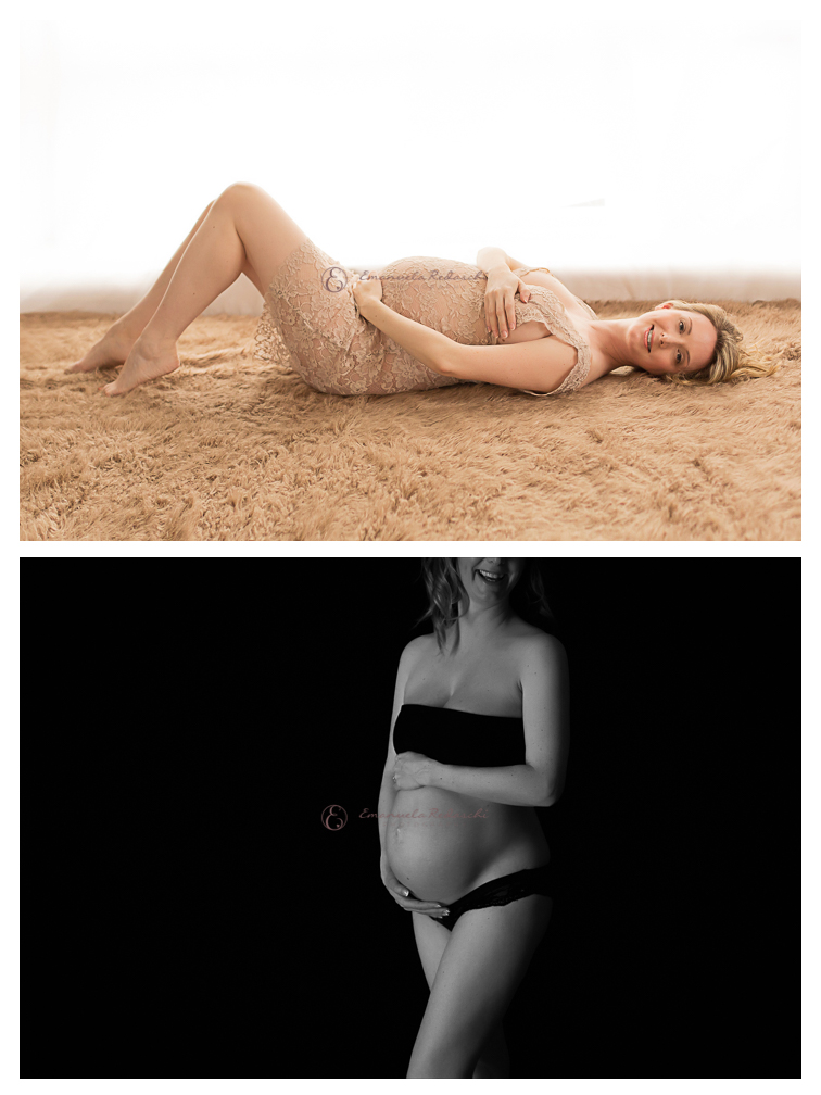 maternity photo shoot smiling mom to be with amazing bump Emanuela Redaschi photography